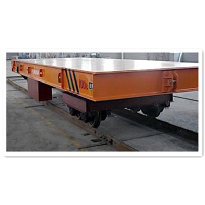 China Strong Use 5ton Industrial Battery Powered Transfer Trolley For Workshop for sale