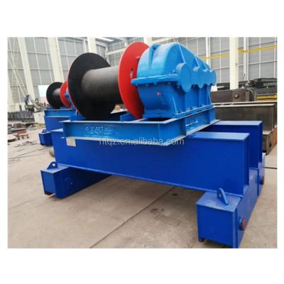 China Electric Winch Mounted Cranes Boat Double Speed ​​Cover And Double Rope Drum Winch for sale