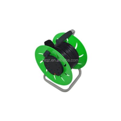 China Industrial Equipment Four Way Electric Telescopic Cable Reel Extension Cord With Waterproof Cover for sale