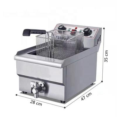 China Restaurant/6L Potato Chips Fryer Single Tank Home Kitchen Gas Heating/Chicken For Home for sale