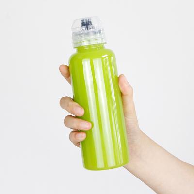 China Custom Packaging Household Products 500ML 16oz Plastic Squeeze Sacuce Juice Bottle for sale