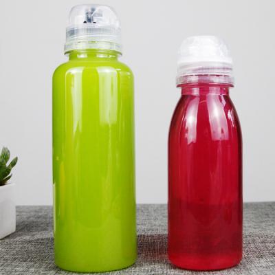 China Household Products 500ML 16oz Customize Portable With Flip Top Cap Squeeze Juice Bottle for sale