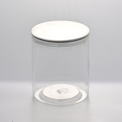 China Clear Plastic Canned Food Cover Cookie Cereal Storage Jar for sale