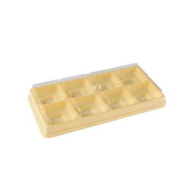 China Recyclable Eco - Friendly Food Grade Pastry Packaging Boxes Plastic Clear Cake Box for sale