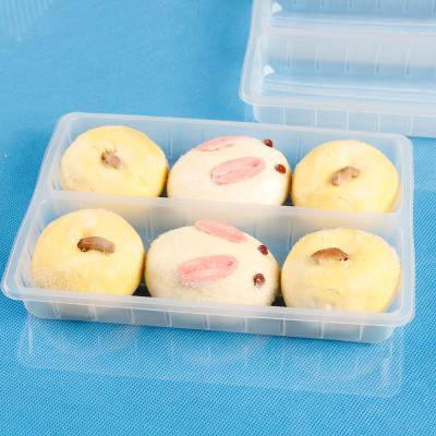 China Custom Materials Compartment Recycled Food Grade PP Frozen Food Dumpling Packaging Plastic Tray for sale