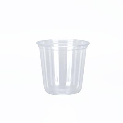 China Factory Price Eco-Friendly Stocked Biodegradable Disposable Printing Logo Recyclable Cold Drinking 32oz Disposable Milkshaker Clear Plastic Cups With Lid for sale