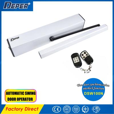 China DEPER Wooden Swing Doors Automatic Swing Door Opener Automatic Glass Door Operators for sale