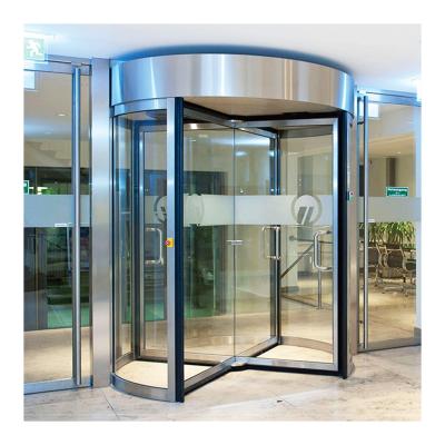 China Modern Commercial Deper 4 Wing Entrance Door Automatic Glass Revolving Door For HOTEL for sale