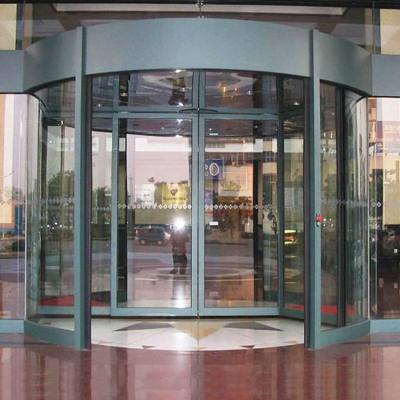 China Modern Two-Wings Revolving Door 3600mm Width Automatic Door Hole For Hotels for sale