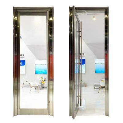 China Super Zero Wind Resistant Large Swing Balanced Door Balanced Door For Hotel for sale