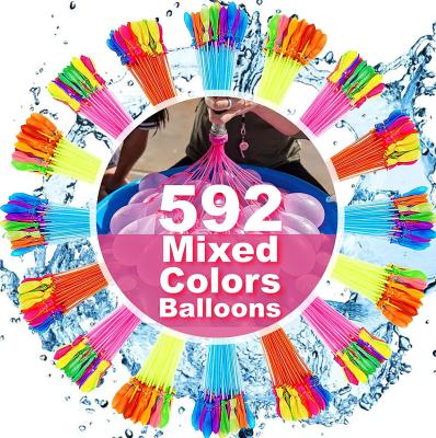 China 2021 Hot Promotional Toy Amazon Pump 111 Piece Self-Sealing Water Balloon Quick Fill For Game Playing Summer Pool for sale