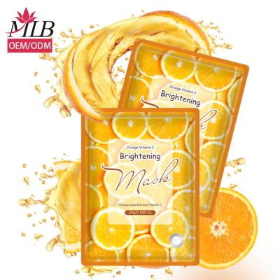 China Wholesale Face Mask Silk Vitamin C Ski Ice Blood Orange Moisturizer Face Mask for sale