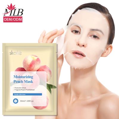 China Fruity Peach Skin Care Face Mask Moisturizer Peach Face Mask Sheet Mask Skin Care Face Mask for sale