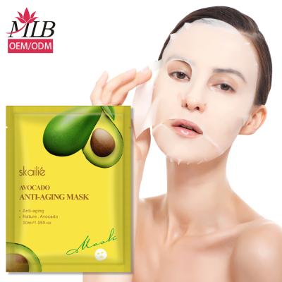 China Korean Moisturizer Hydrating Mask Avocado Collagen Fruit Face Mask for sale