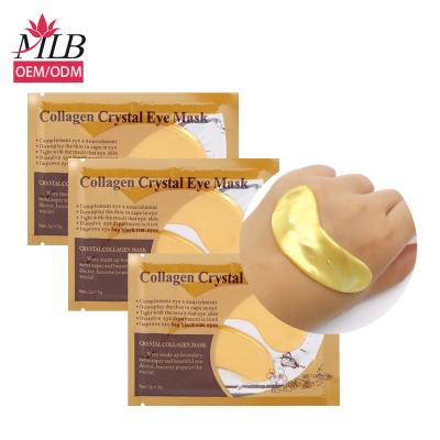 China Wholesale Anti-Puffiness Beauty Products Eye Care Collagen Gold Powder Puffy Crystal Eye Mask for sale