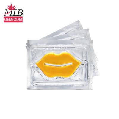 China Lipid-skin-care-dropping moisturizer gold mask fashion lip mask oem lip sheet manufacturers for sale