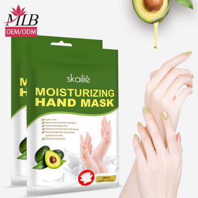 China Moisturizer OEM Hand Mask Moisturizing Whitening Hand Mask Gloves Private Label Spa Gloves For Hand Mask for sale