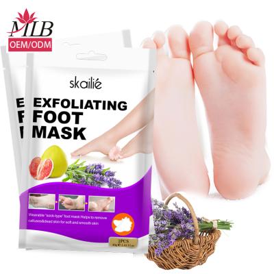 China Foot Mask OEM Foot Mask Exfoliate Peel Off Foot Mask Baby Dry Skin Soft Spa Socks for sale