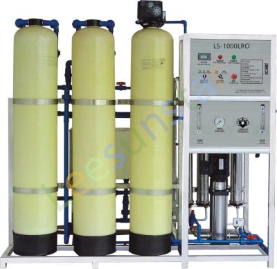 China Hotels 1000L/H RO Water Pure Mineral Water Drinking Water Treatment Plant for sale