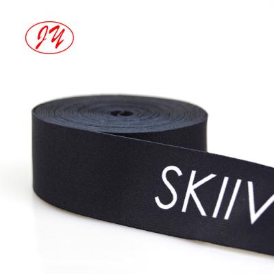 China Sustainable Silk Screen Printed Elastic Webbing Band For Sportswear for sale