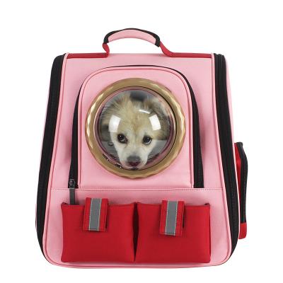 China Cat Bag Pet Backpack Dog Backpack Travel Viable Portable Pet Bag Breathable Space Pet Bag for sale