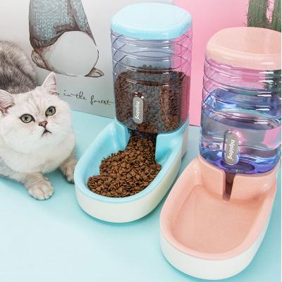 China Large Grain Storage Water Dispenser Bucket Automatic Pet Cat Dog Water Bowl Automatic Feeder for sale