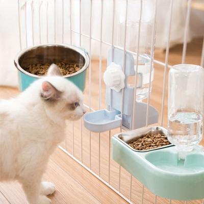 China Automatic Cat Dog Hanging Water Dispenser Automatic Pet Water Dispenser Bottle for sale