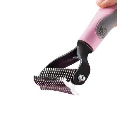 China Dod Cat Open Hair Knot Comb Viable Brush Remove Shed Hair Soft And Non-irritating Comfortable Shaving Knife for sale