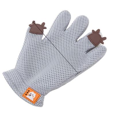 China Cat Dog Silica Gel Gloves Viable Wool Mitts Clean Depilation Hygiene Soothe Glove for sale