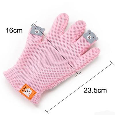 China Viable Cat Hair Removal Massaging Shell Comb Pet Hair Remover Dog Cat Bath Massage Gloves for sale