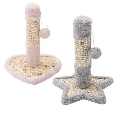 China Cute High Quality Wooden Viable Cat Climbing Frame Cat Tree Nest For Cat Scratcher Tree Rattan Tree for sale