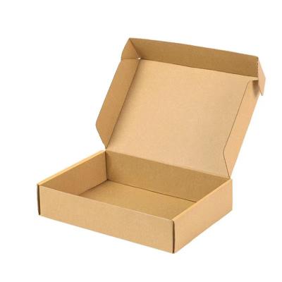 China Recycled Materials Custom Logo Printed Die Cut Folding Corrugated Flat Pack Apparel Mailing Box for sale