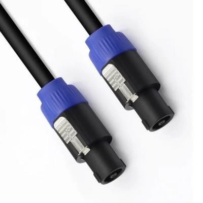 China 12 Gauge Speakon Speaker Cable 12 AWG Speaker PA Patch Cords Speakon To Speakon 2.5SQ for sale