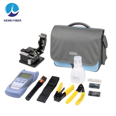 China FTTH Telecommunication Tool Kit Set with Fiber Optic Power Meter, Fiber Cutter and Pen Type Visual Fault Locator for sale