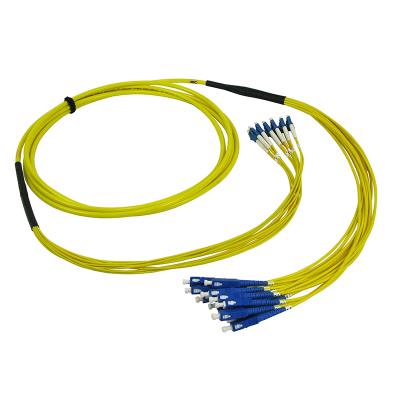 China Telecommunication MPO Multi Core Fiber Optic Patch Cord Pre-terminated patchcords for sale