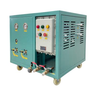 China R123 R245fa Oil Less 2HP Refrigerant Recovery Charging Machine Low Pressure Refrigerant Chiller Recovery Machine for sale