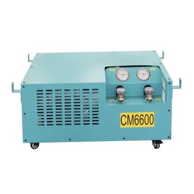 China Full Oil Less R1233zd R134a Refrigerant Recovery Machine 2HP A/C Freon Gas Charging Machine for sale