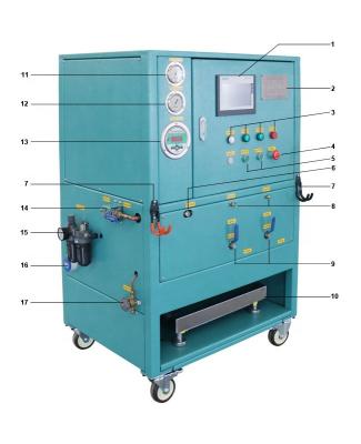 China 6HP 2HP Commercial Refrigerant Recovery Machine Freon Reclaim Machine for sale