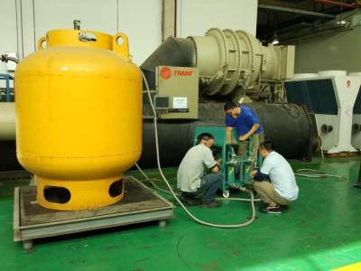 China China supplier Low pressure r1233zd r123 refrigerants recovery recycling vacuum machine for sale