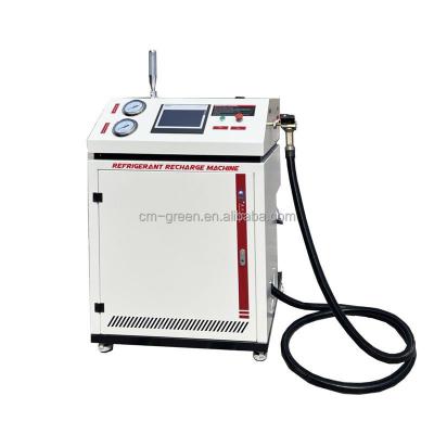 China Vehicle Automatic AC Refrigerant AC Charging Machine ATEX R290 R600a Recovery Recycling AC Filling Machine for sale