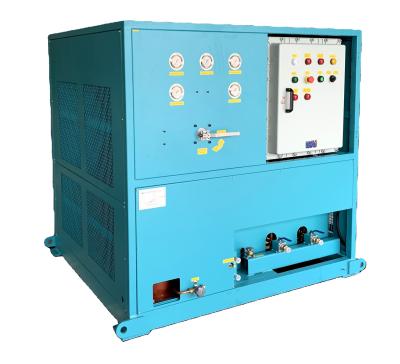 China Refrigeration ac recharge machine refrigerant recovery pump 25HP ISO tank recovery unit air conditioner recovery machine for sale