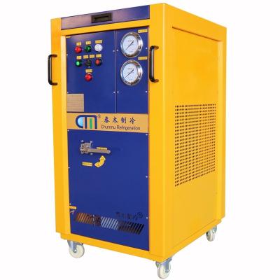 China explosion proof refrigerant gas recovery unit R32 R290 hydrocarbon recovery charging machine 4HP recovery pump for sale