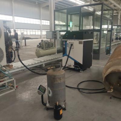 China r134a r410a r404a r406a r22 refrigerant filling station unit for assembly production line refrigerator ac water dispenser for sale