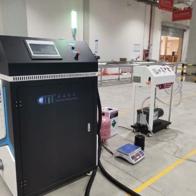 China Automatic Single System Refrigerant Charging Machine R290 R600a Refrigerant Filling Machine Ac Charging Station R134a for sale