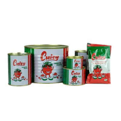 China Hot Sale For New Year 2022 China Erican Supplier Canned Tin Tomato Paste Double Concentrated 28-30% Custom for sale