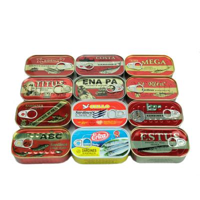 China Factory Boxed Cheap Price 125Gx50 Tin Canned Supplier From Morocco in Vegetable Oil for sale