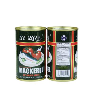 China NATURE South Africa Best Selling High Quality Canned Mackerel Fish In Tomato Sauce 425g for sale