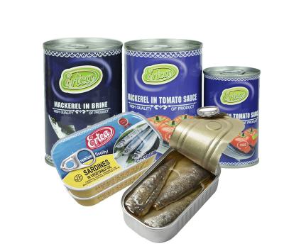 China High quality canned canned mackerel fish african good market prices in tomato sauce for sale