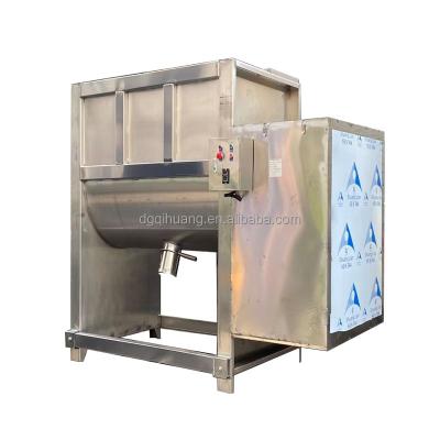 China Drying and Mixing two-in-one Manufacturer of horizontal twin screw belt chemical powder mixer, dry calcium chloride powder mixer for sale