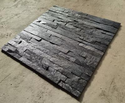 China Coastal cultured high quality natural black quartzite stone for sale